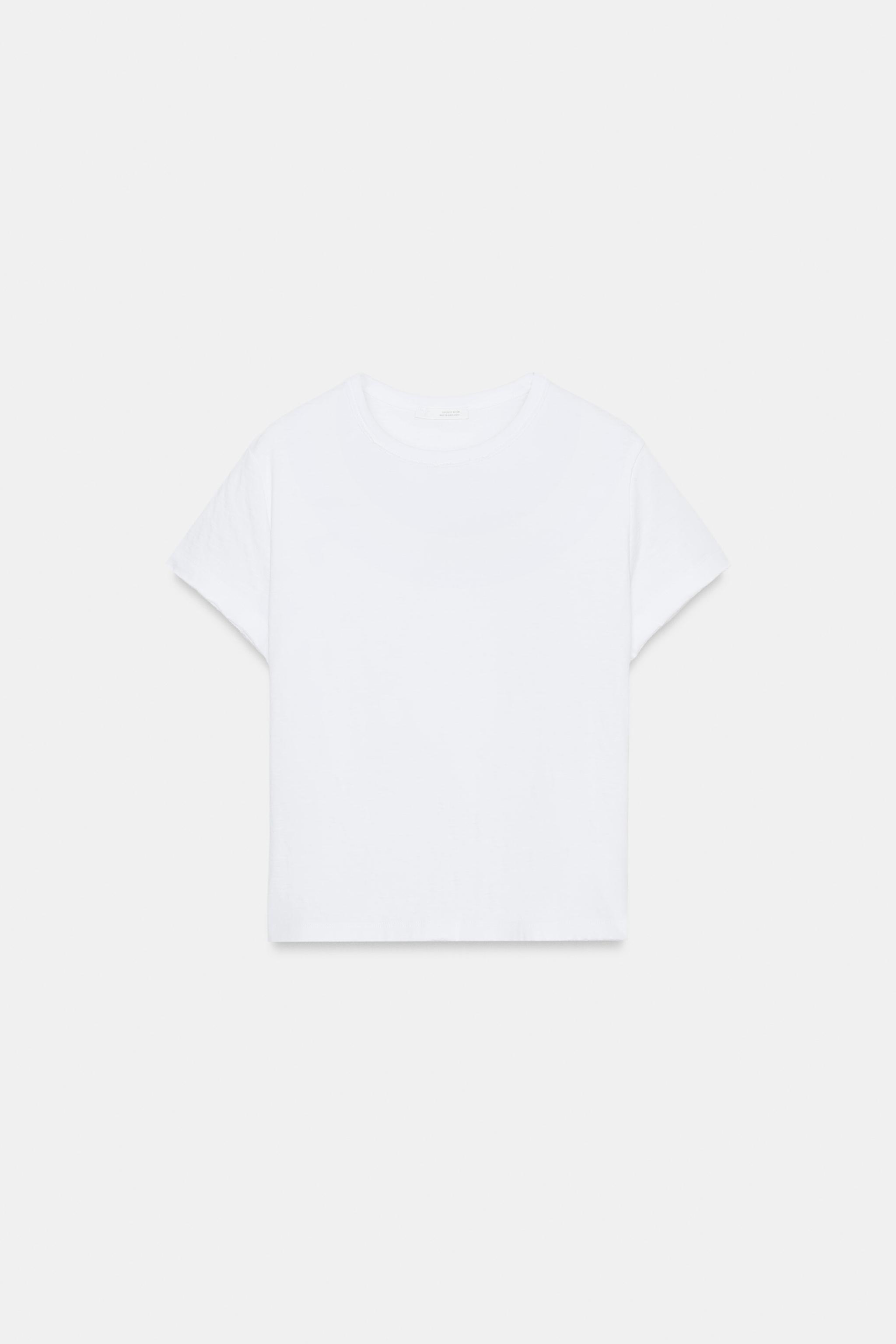 T-SHIRT COTON MANCHES COURTES